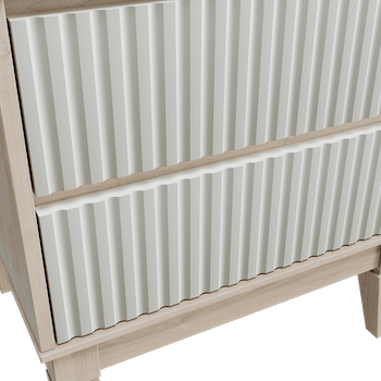 Шкаф-витрина Адель ,двухдверный ,Дуб Бедфорд  